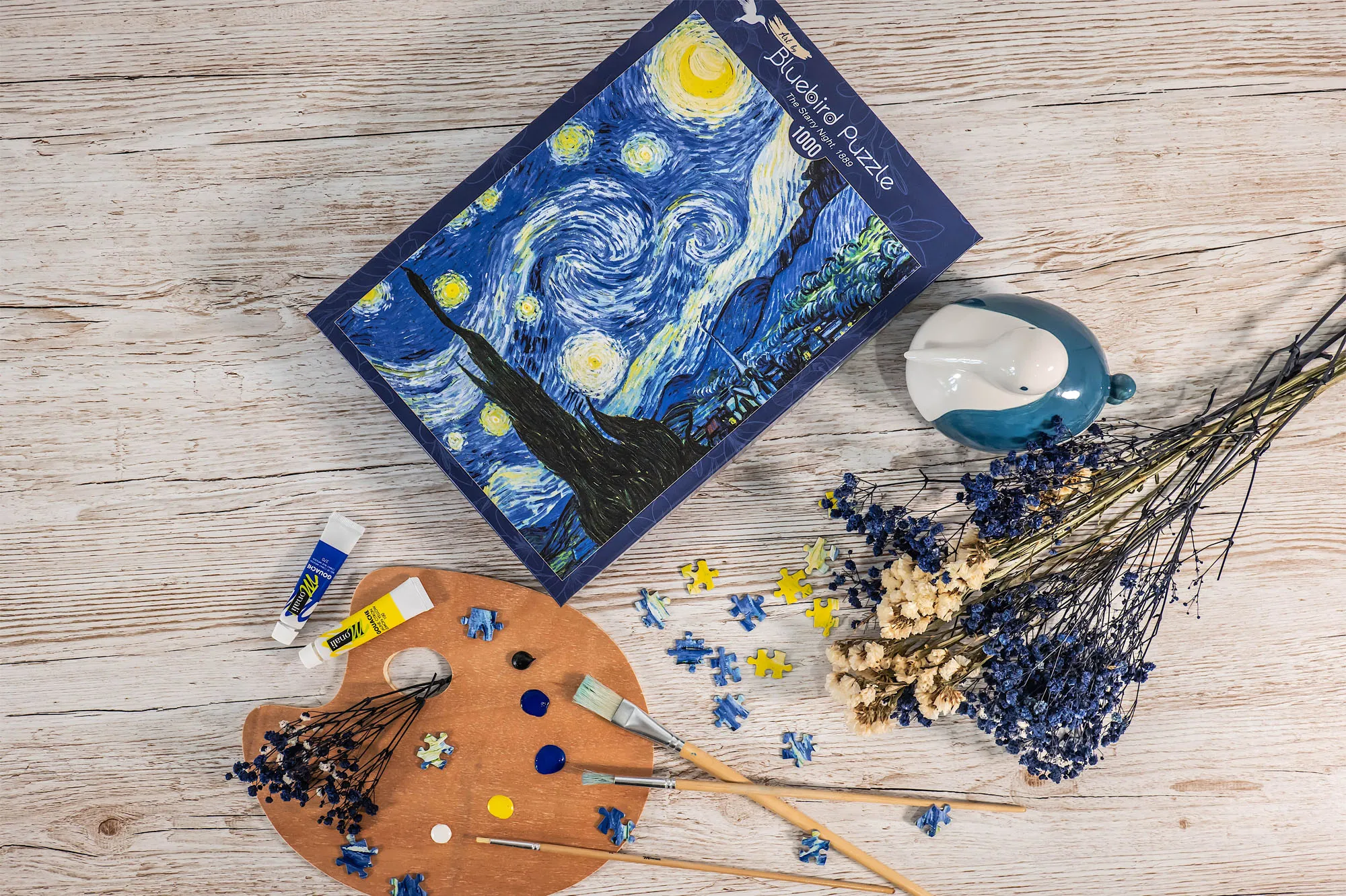 Image globale du puzzle - The Starry Night - Art by Bluebird